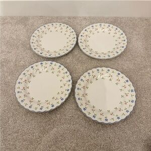 Johnson Brothers Blue and Green Floral side Plates